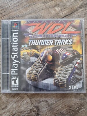 WDL World Destruction League: Thunder Tanks Sony PlayStation 1 PS1 Game 2000