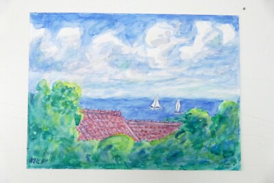 Wilhelm Klußmann Aquarell 2001 sign. Unbetitelt 21x29cm H-21912