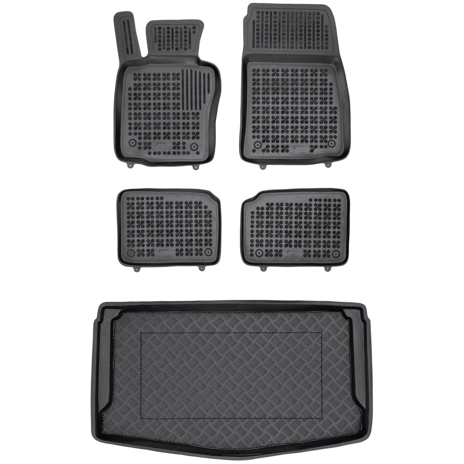 Jeu de tapis de sol et coffre en PE pour Mini Countryman noir
