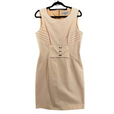Sleeveless Sheath Dress Striped Fitted Career Cocktail Party Dress