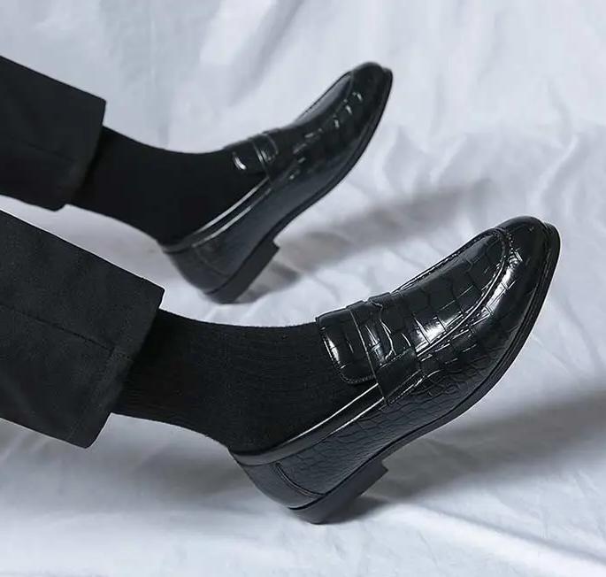 SAOLA Scarpe Oxford da uomo in pelle slip on eleganti scarpe casual mocassini scarpe