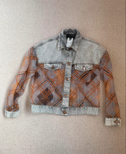 Emporio Armani Contrast Sheer Denim Jacket - It 42 Uk 12/14