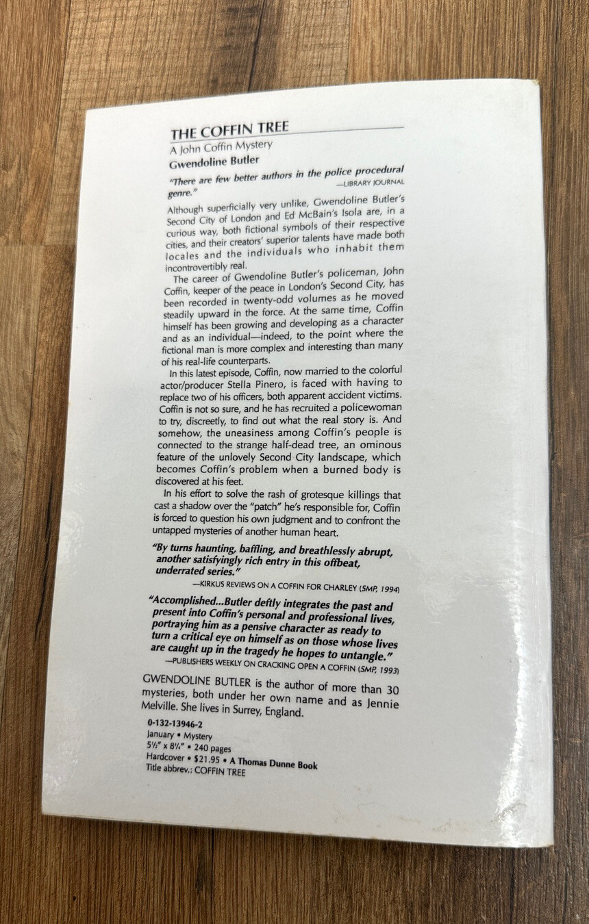 The Coffin Tree by Gwendoline Butler Advanced Uncorrected Proof Paperback