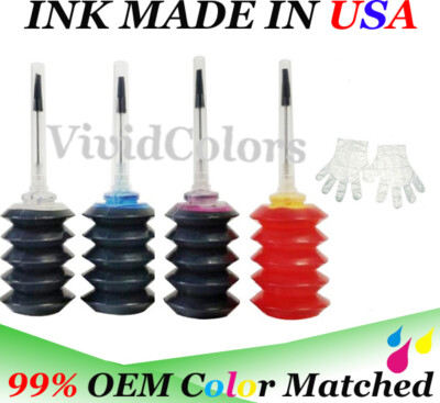 Premium Ink Refill Kit for HP 74, 75, 74XL, 75XL Cartridges Compatible
