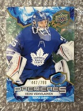 2021-22 UD Ice Base Red Ice Premieres #166 Veini Vehvilainen /799