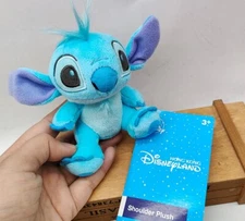 Hong Kong Disney Stitch Shoulder Pal Magnet Plush toy 12cm