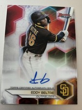 Eddy Beltre 2023 Bowman's Best Autograph REFRACTOR AUTO #B23-EBE Padres