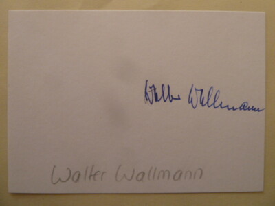 -ah- Walter Wallmann   2013 (Politiker), sign. Briefkarte 80ger J. (105x145 mm)