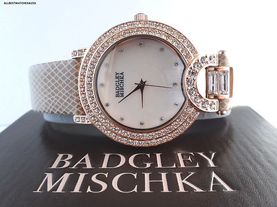 Badgley Mischka Rose Gold Tone Watch Swarovski Crystals Accent *Host Pick* Badgley Mischka BA/1410RGRG Swarovski Crystal Accent Women main image 4