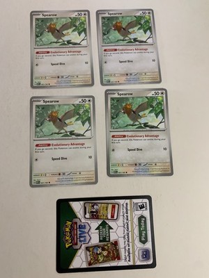 SPEAROW 021/165 - Pokemon Scarlet & Violet 151 -  NM / UNPLAYED + Code CARD