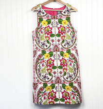 Vince Camuto Tropical Tapestry Sheath Dress Size 10 Sleeveless