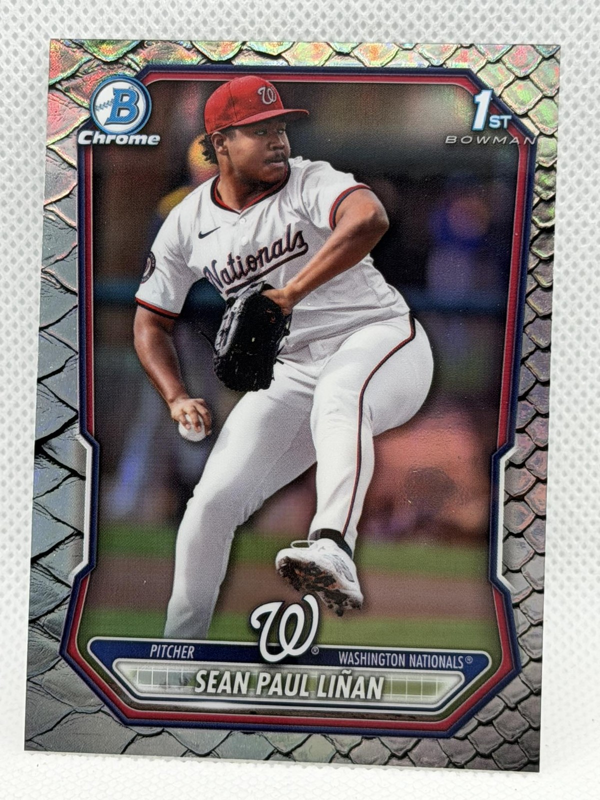 2026 Bowman #BCP-26 Sean Paul Linan Chrome Prospects Reptilian Refractor
