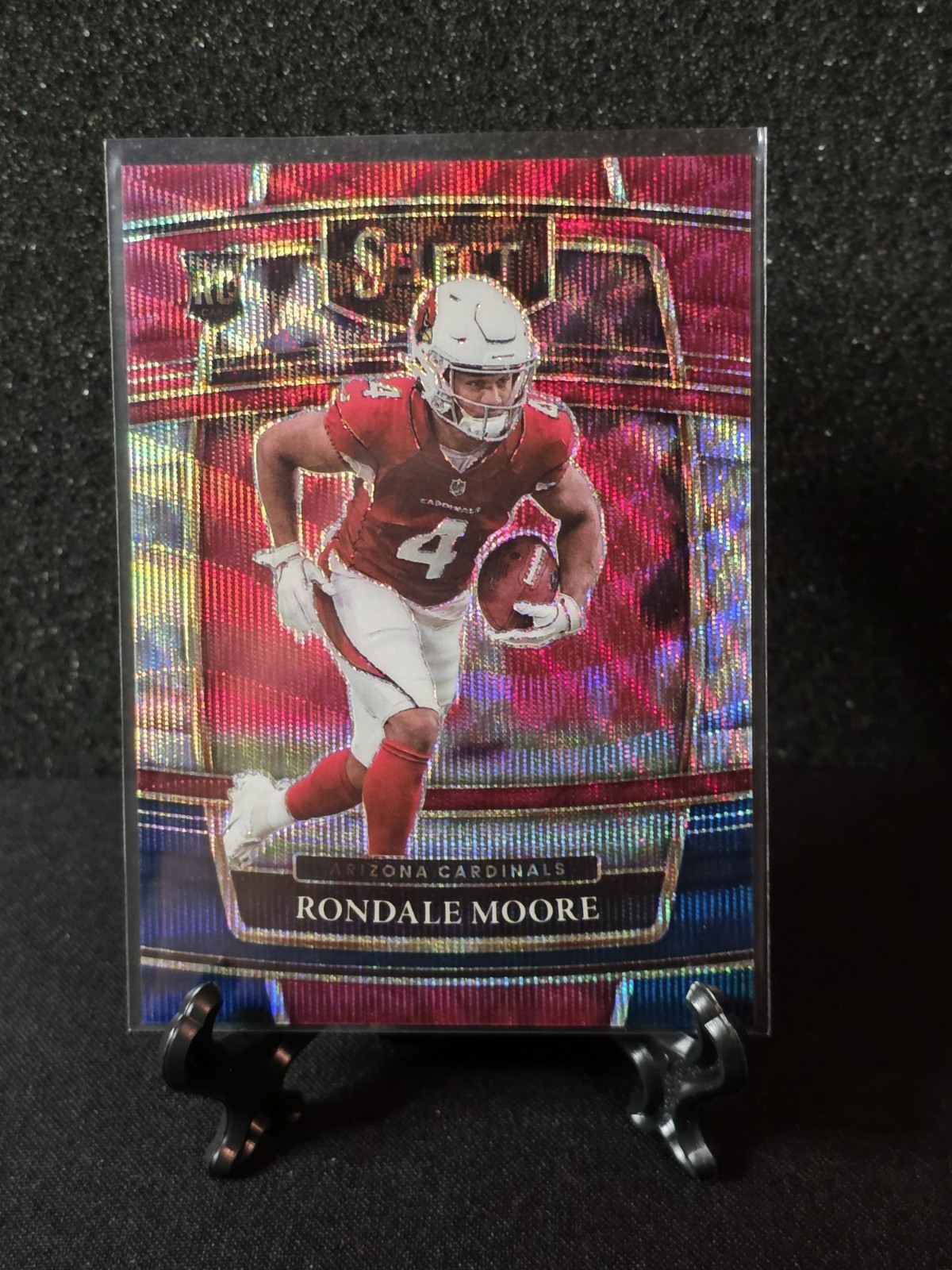 2021 Panini Select Rondale Moore #58 Concourse Tri-Color Prizm RC serial 026/249