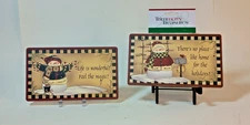 Trimmerry Treasures 7.75"x4.5" Holidays/Snowman/Winter hanging signs/plaques