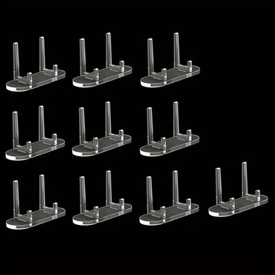 Clear Acrylic Trading Card Display Stands 10 Pack PSA/Graded Sports Card Holders