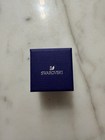 Small empty Swarovski Square Jewelry Gift Box Velvet Lined Logo 2x2x2in for ring — photo 2