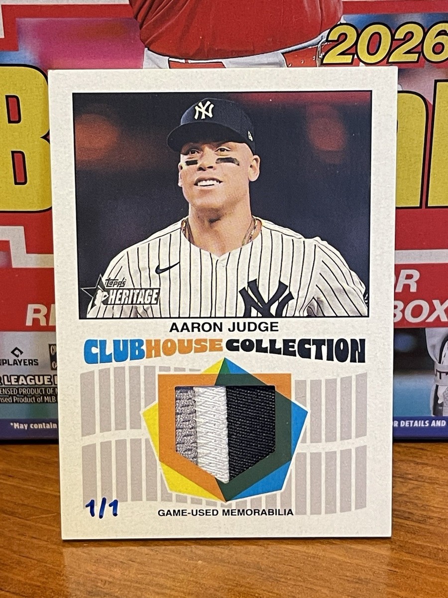 2026 Topps Heritage Clubhouse Collection #CCR-AJ Aaron Judge 3