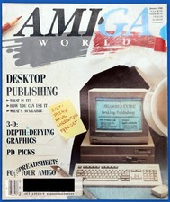 Amiga World Magazine January 1988 Commodore Computer