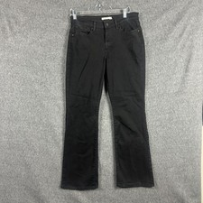 Levis Classic Bootcut Jeans Womens 10 Black Dark Wash Stretch Denim Mid Rise