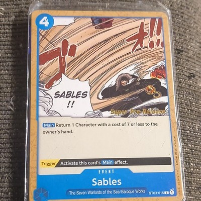 Bandai One Piece CCG Sables ST03-015 Starter Deck 3 Cost 4 Event Pre-Release
