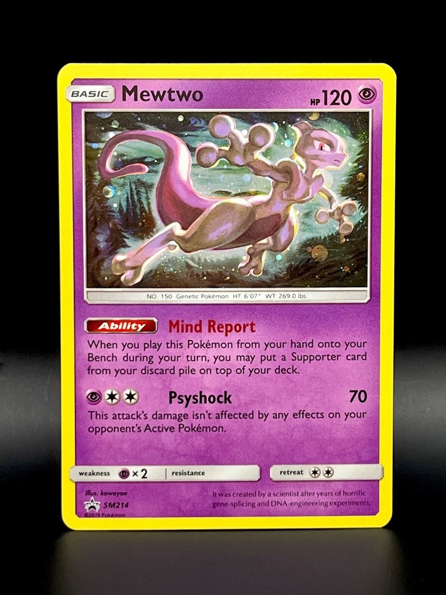 Mewtwo SM214 Holo Black Star Promo 2019 Pokémon HD GALAXY SWIRL