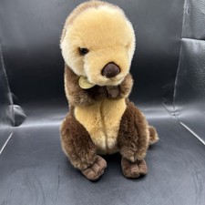 Aurora Miyoni Sea Otter 10" Plush Brown/Tan Soft Stuffed Animal