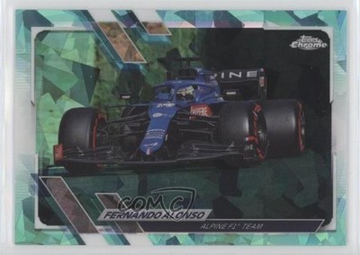 2021 Topps Chrome Sapphire Formula 1 F1 Cars Aqua 79/99 Fernando Alonso 0e7u