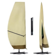 Patio Umbrella Cover Waterproof: 600D Heavy Duty Outdoor Umbrella Cover - Can...