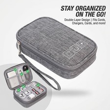 Travel Cable Organizer Bag Electronics Accessories Storage Case Charger Pouch