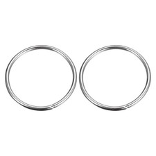 304 Stainless Steel O Rings, 2pcs 80mm Outer Dia. 5mm Thick Welded O-rings