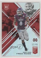 2017 Panini Elite Draft Picks Aspirations Red 12/49 Fred Ross #198 fm0