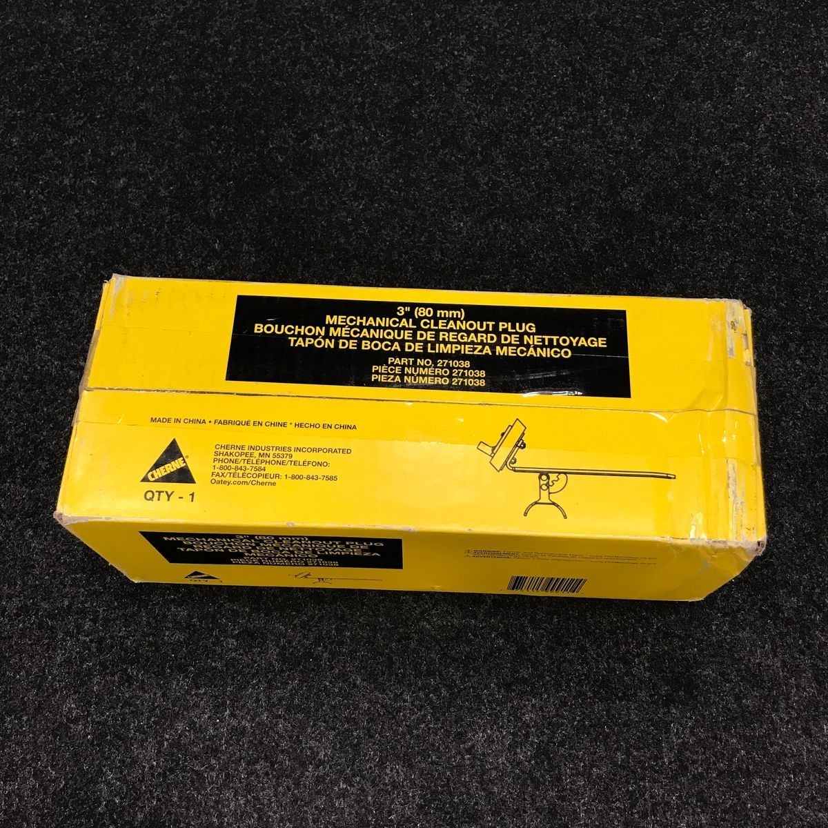 CHERNE 3" Mechanical Cleanout Plug 271038 