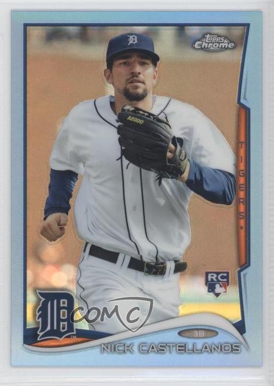 2014 Topps Chrome Blue Refractor 77/199 Nick Castellanos #4 2w7