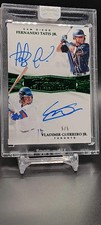 2019 FLAWLESS FERNANDO TATIS JR VLADIMIR GUERRERO JR DUAL ROOKIE AUTO /5 ENCASED