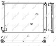 NRF KÜHLER MOTORKÜHLUNG passend für LEXUS RX | 58604