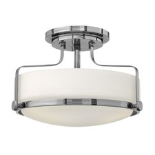 Hinkley Harper 3641CM-Semi-Flush Mount Ceiling Light-Chrome-Fast Post