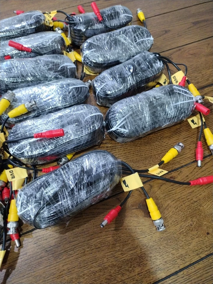 16 Pack Defender BNC Camera Cables 60' for Security System - Image 4 of 4