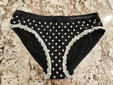 New Victoria's Secret Seamless Polka Dot Lace Hiphugger Panty Large