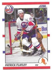 PATRICK FLATLEY 1990-91 SCORE CARD NEAR MINT CONDITION