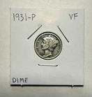 1931-P Mercury Dime 10C SILVER - Very Fine (VF)