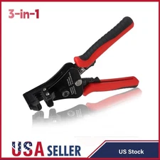 3-IN-1 Precision Wire Stripper Crimper Tool For AWG18/14/12/10/8 Self-Adjusting