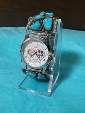 NAVAJO Watch Kingman Turquoise Vintage from Japan