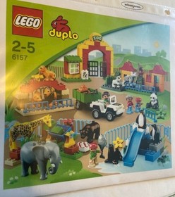 2012 LEGO Duplo Set 6157 BIG ZOO Complete Set Animals & People 147 pcs Ages 2-5