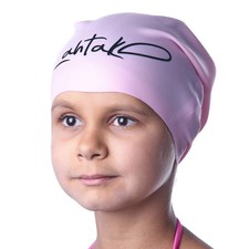 Kids Swim Cap Long Hair Silicone Swimming Hat Girls Boys Curly Braids Dreads