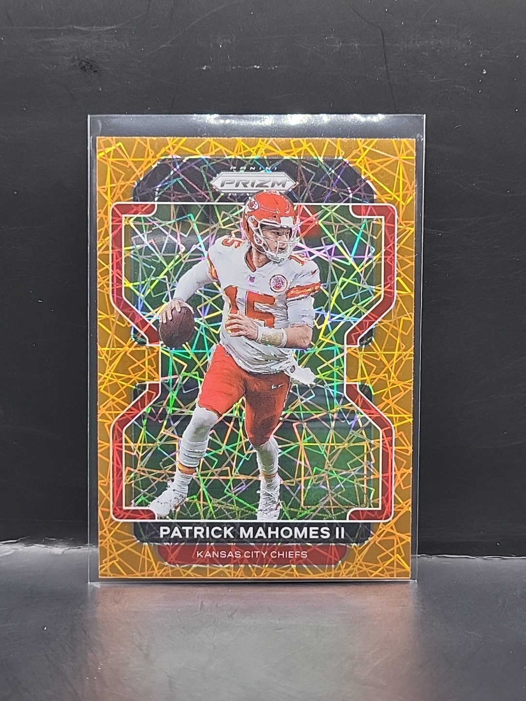 2021 Panini Prizm #190 Patrick Mahomes II Lazer Kansas City Orange CHIEFS!!! KC