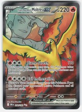 Team Rocket's Moltres ex 208/182 Holo Pokemon TCG Card SV10: Destined Rivals NM