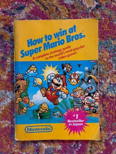 VINTAGE 1987 HOW TO WIN AT SUPER MARIO BROS NINTENDO NES STRATEGY GUIDE BOOKLET!