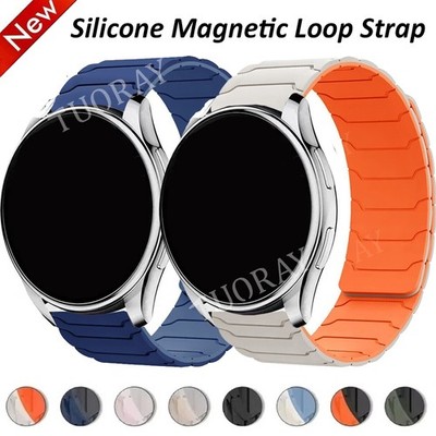 Magnet Silikon Armband für Amazfit GTS 3 2/2e/4 Mini GTR 4 Pro 2/2e 47mm Bip 6 5