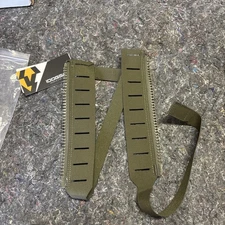 IDOGEAR Tactical Zipper MOLLE Adapter 10# For Rear Back panel 2PCS Hunting Army