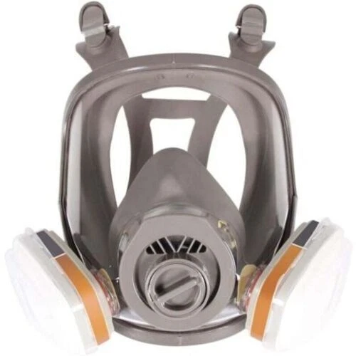 Masque respiratoire intégral 6800 anti-poussière vapeur peinture double filtre - Photo 1/4